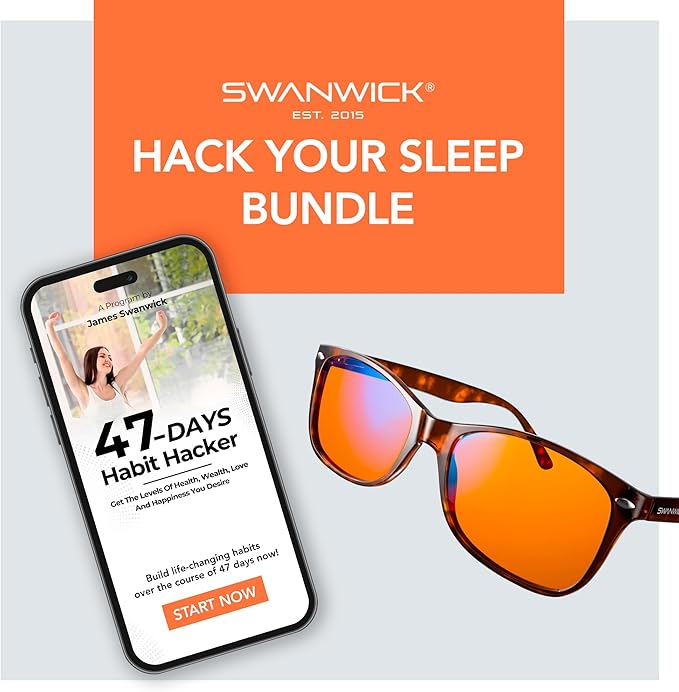 Grab Swanwick Blue Light Blocking Glasses from Amazon — convenient and trusted