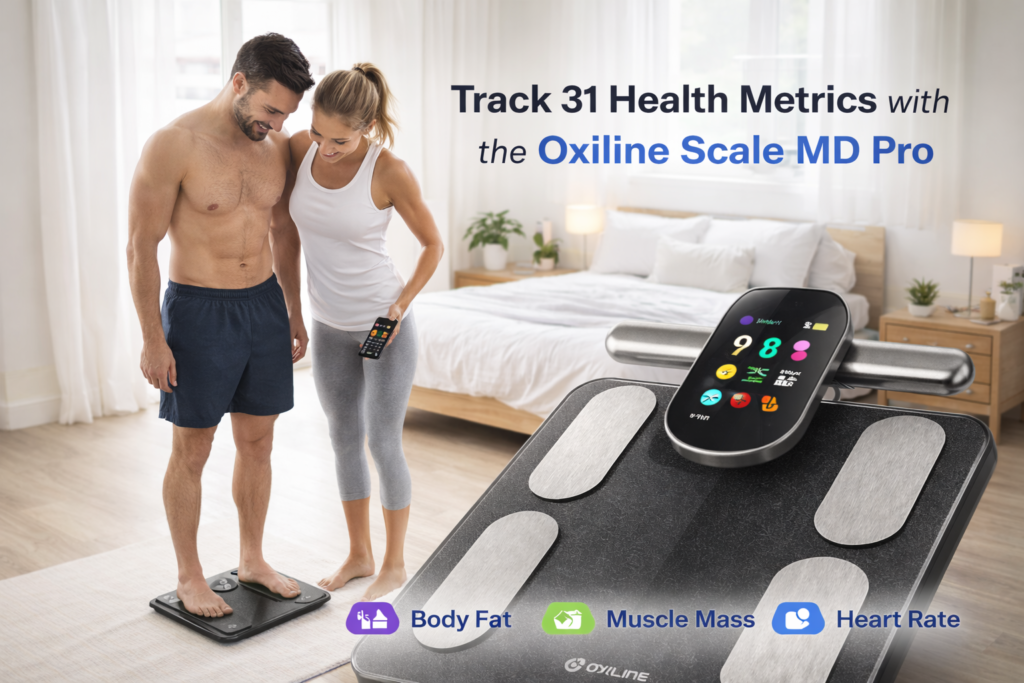 Oxiline Scale MD Pro in a home setting. 