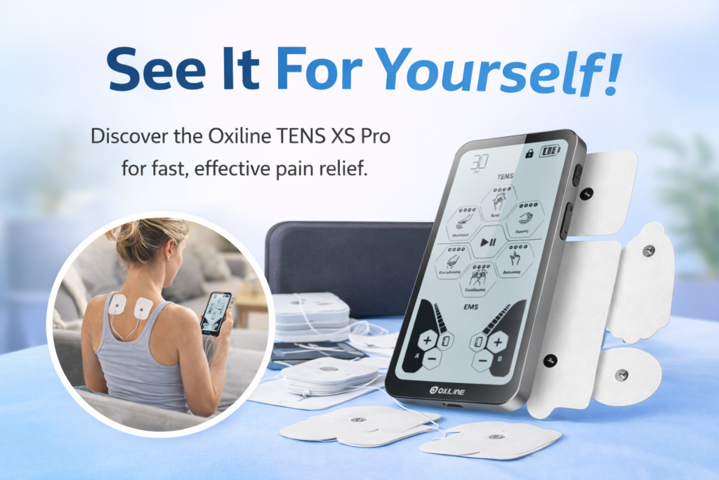 See the Oxiline TENS XS Pro for yourself.